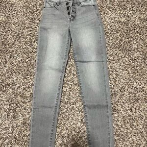 Chic High Rise Gray Women's Jeans